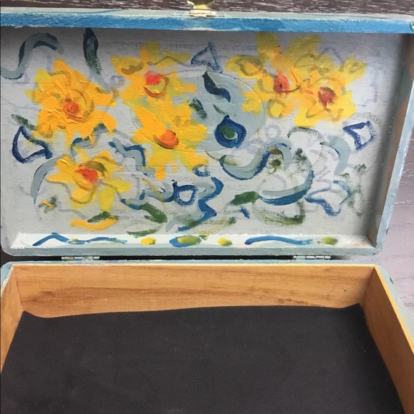 Hand painted cigar box Mexico - Picture 10 of 11